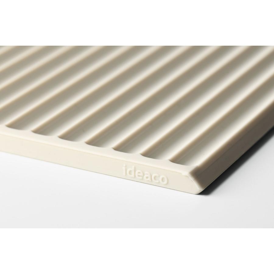 水切りマット 正規品 ideaco イデアコ スカルプチャー マット ディー 水切りラック シンク上 Sculpture Mat D サンドホワイト |  | 03