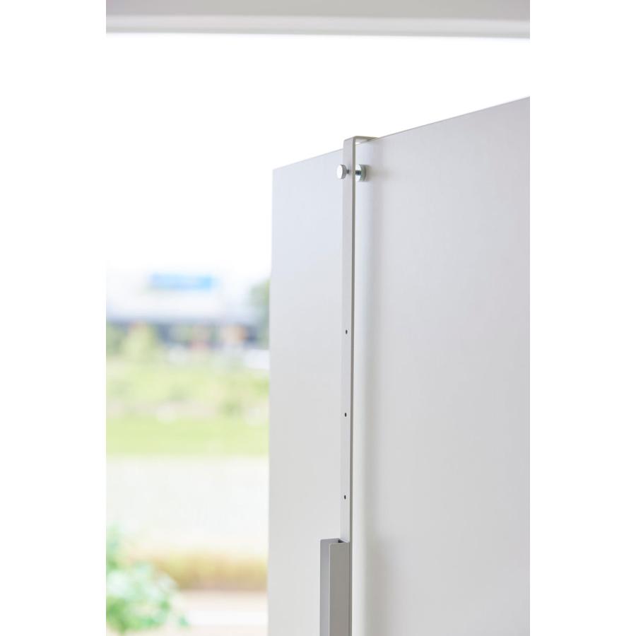 衣類スチーマーハンガーラック 山崎実業 正規品 tower タワー 使わない時は折り畳める衣類スチーマー用ドアハンガー 衣類スチーマーアイロン台  ホワイト | tower | 07