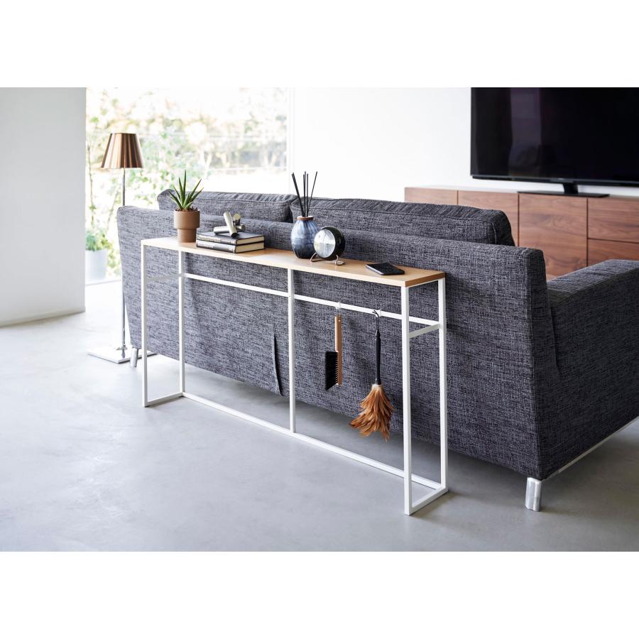 コンソールテーブル 山崎実業 正規品 tower タワー ソファー裏コンソールテーブル ディスプレイテーブル 飾り棚  ホワイト | tower | 03