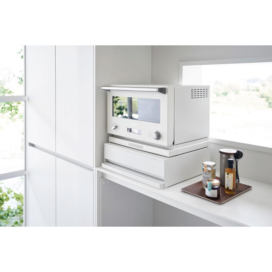 調味料ラック 山崎実業 正規品 tower タワー 2way ツーウェイ キッチン家電下引き出し＆スライドテーブル スパイスラック  ホワイト | tower | 02