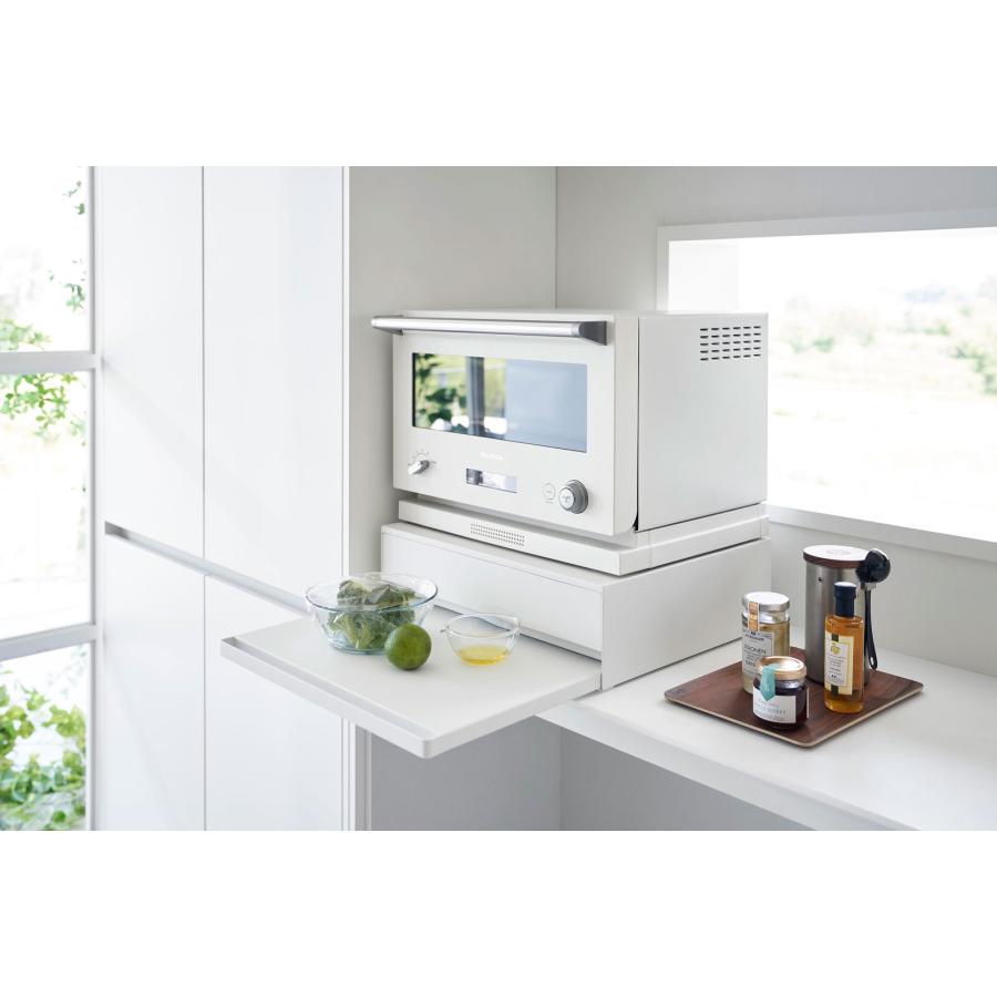 調味料ラック 山崎実業 正規品 tower タワー 2way ツーウェイ キッチン家電下引き出し＆スライドテーブル スパイスラック  ホワイト | tower | 03