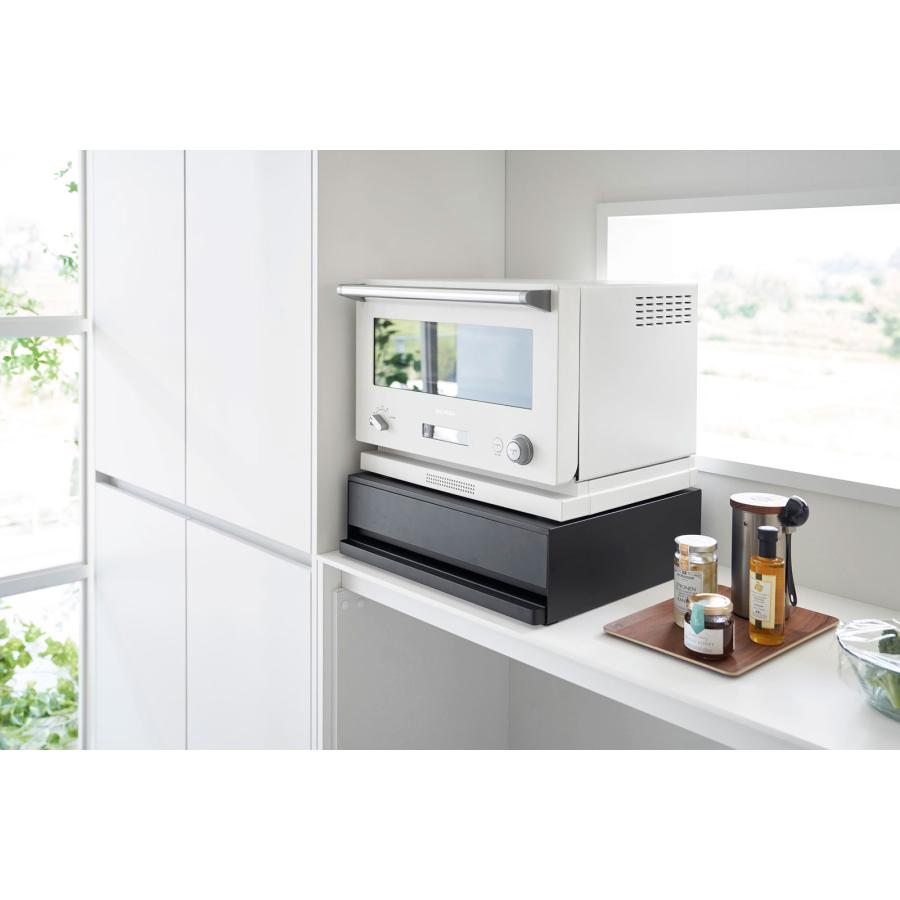 調味料ラック 山崎実業 正規品 tower タワー 2way ツーウェイ キッチン家電下引き出し＆スライドテーブル スパイスラック  ブラック | tower | 02