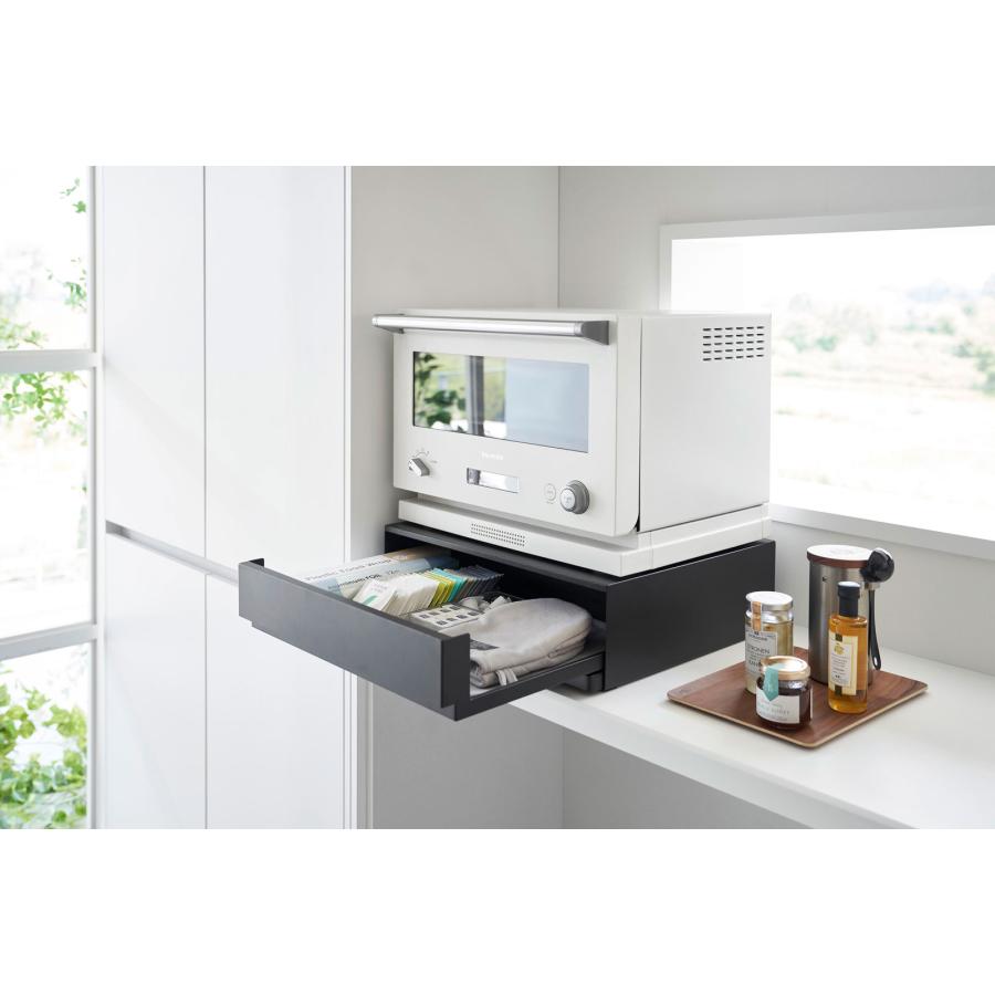 調味料ラック 山崎実業 正規品 tower タワー 2way ツーウェイ キッチン家電下引き出し＆スライドテーブル スパイスラック  ブラック | tower | 03