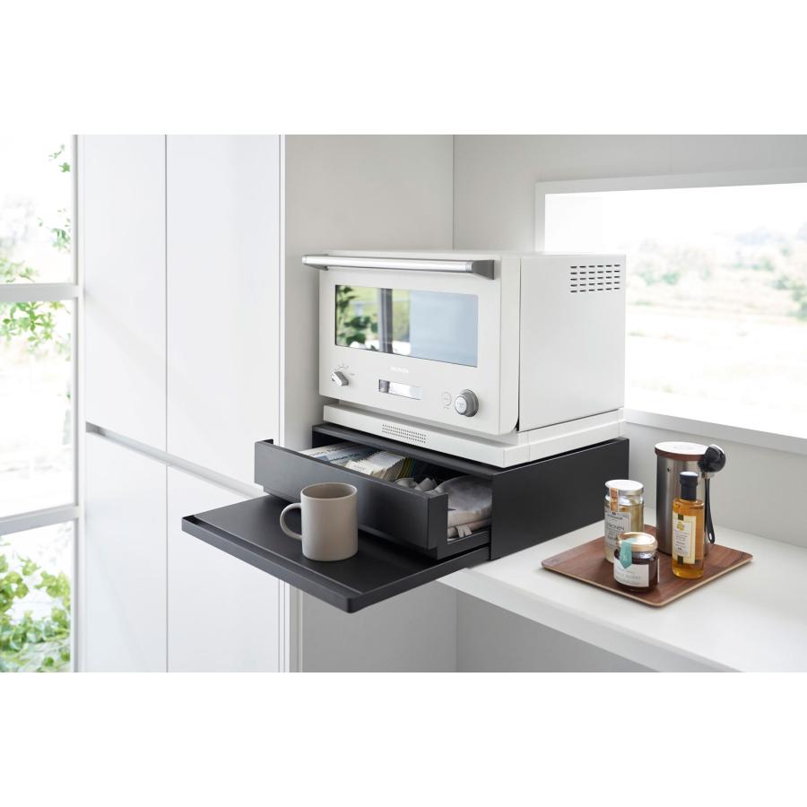 調味料ラック 山崎実業 正規品 tower タワー 2way ツーウェイ キッチン家電下引き出し＆スライドテーブル スパイスラック  ブラック | tower | 04