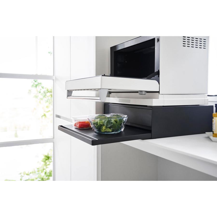 調味料ラック 山崎実業 正規品 tower タワー 2way ツーウェイ キッチン家電下引き出し＆スライドテーブル スパイスラック  ブラック | tower | 05