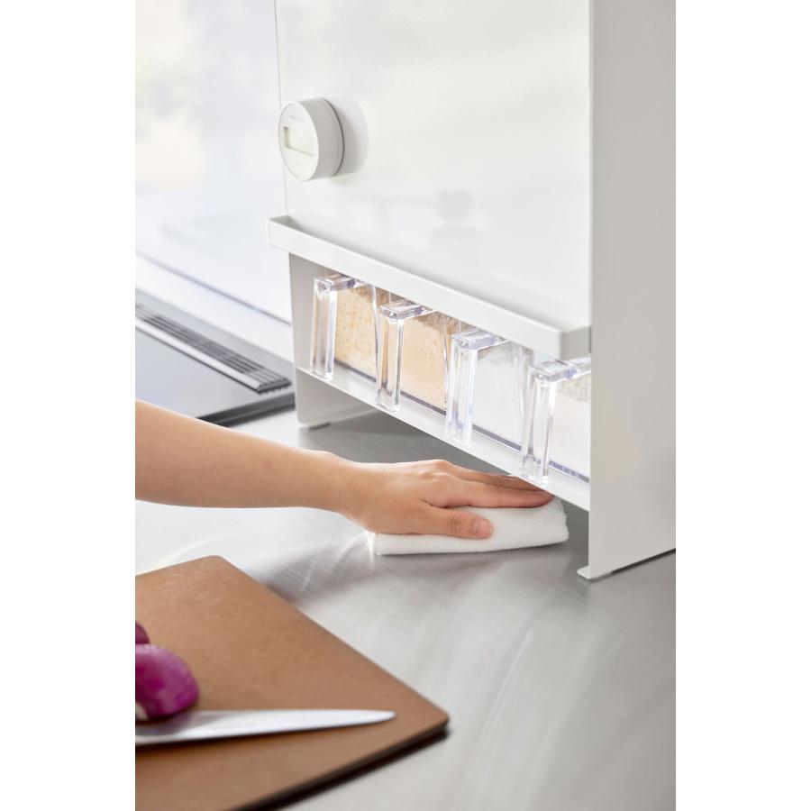 tower 調味料ラック 山崎実業 正規品 タワー 前が開く 隠せる調味料