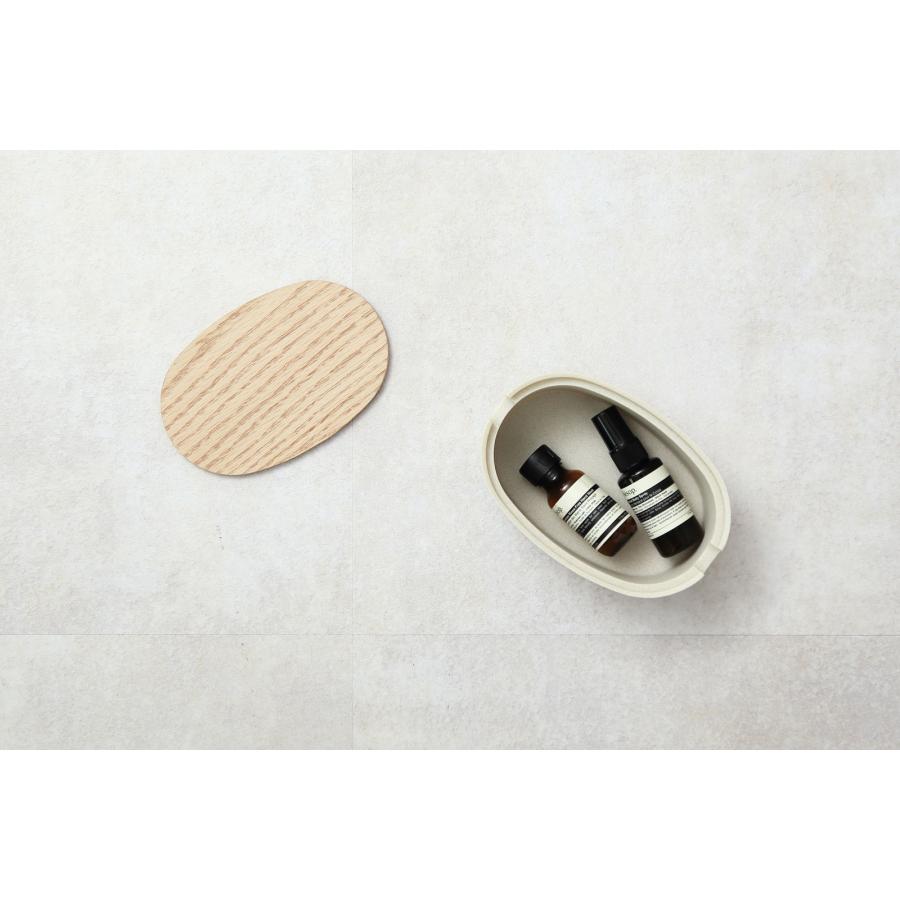 小物入れ 正規品 ideaco イデアコ オーバルボックス Sサイズ ロータイプ（低） 収納ボックス 収納ケース Oval Box S-Low ストーンサンドグレー |  | 04