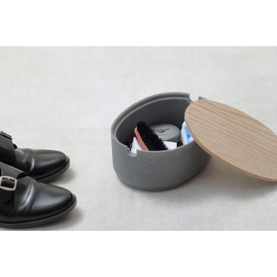 小物入れ 正規品 ideaco イデアコ オーバルボックス Mサイズ ロータイプ（低） 収納ボックス 収納ケース Oval Box M-Low ストーンサンドブラック |  | 02