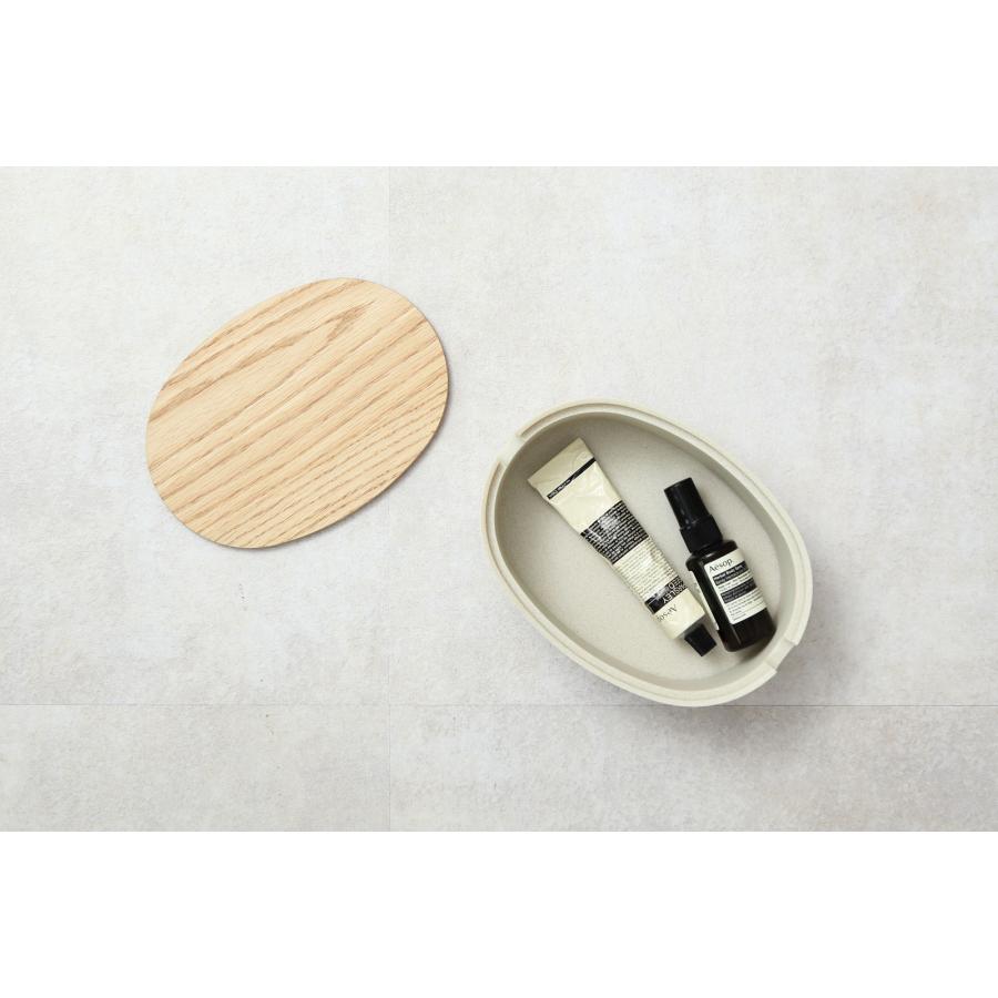 小物入れ 正規品 ideaco イデアコ オーバルボックス Mサイズ ロータイプ（低） 収納ボックス 収納ケース Oval Box M-Low ストーンサンドブラック |  | 06