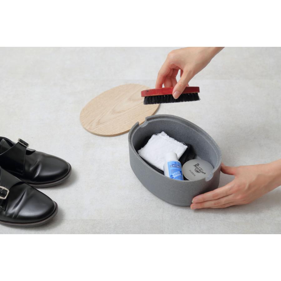 小物入れ 正規品 ideaco イデアコ オーバルボックス Mサイズ ロータイプ（低） 収納ボックス 収納ケース Oval Box M-Low ストーンサンドグレー |  | 03