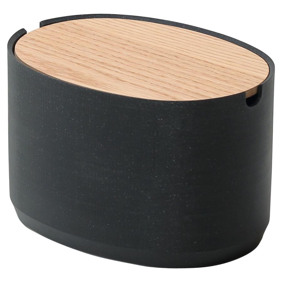 小物入れ 正規品 ideaco イデアコ オーバルボックス Mサイズ ハイタイプ（高） 収納ボックス 収納ケース Oval Box M-High ストーンサンドブラック | 