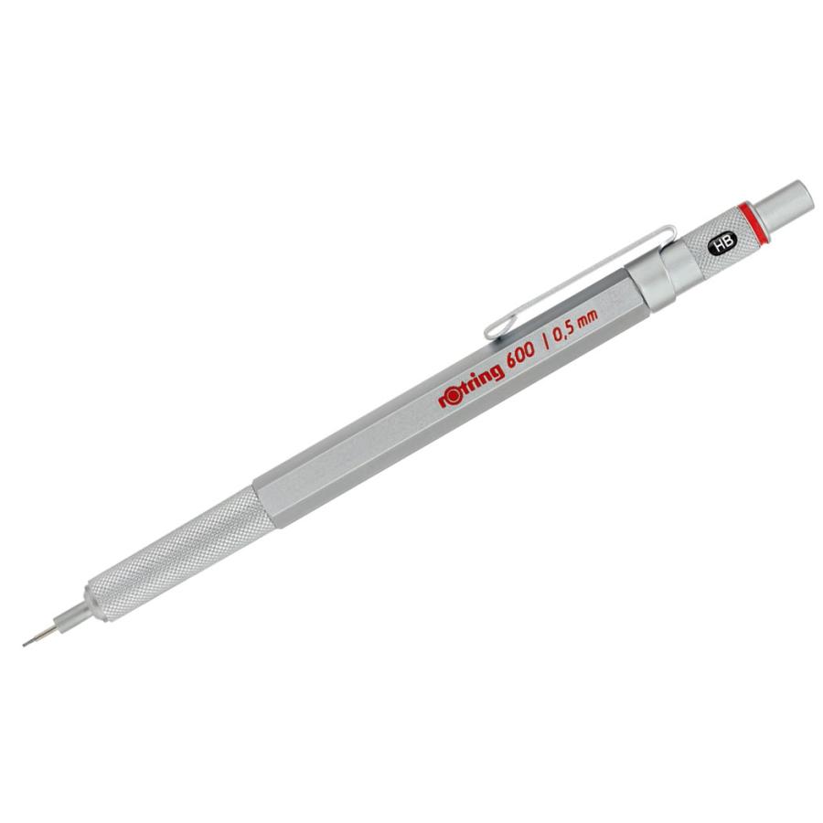 シャーペン rotring rOtring ロットリング 600 メカニカルペンシル 0.5mm シャープペン シャープペンシル 600 MECHANICAL PENCIL 0.5 シルバー | ロットリング | 01