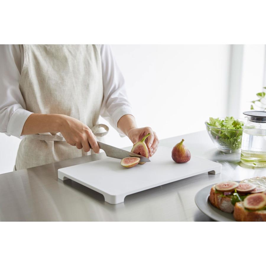 まな板 山崎実業 正規品 tower タワー 食洗機対応 マグネット抗菌まな板 カッティングボード  スクエア ホワイト | tower | 05