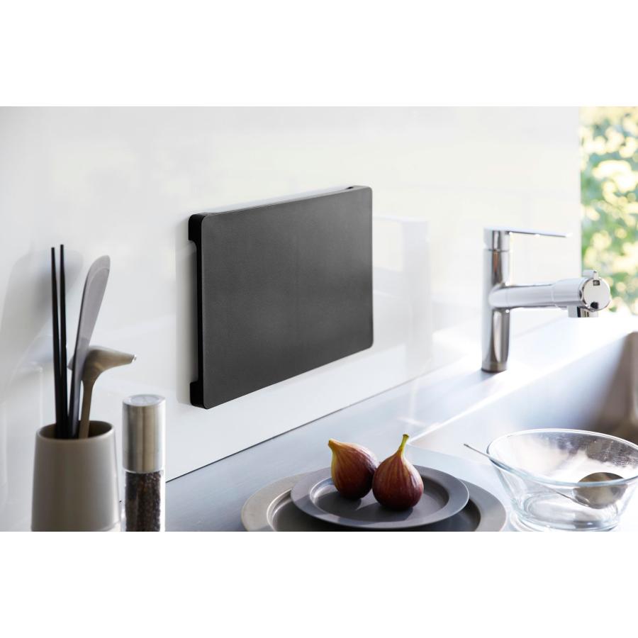 まな板 山崎実業 正規品 tower タワー 食洗機対応 マグネット抗菌まな板 カッティングボード  スクエア ブラック | tower | 02