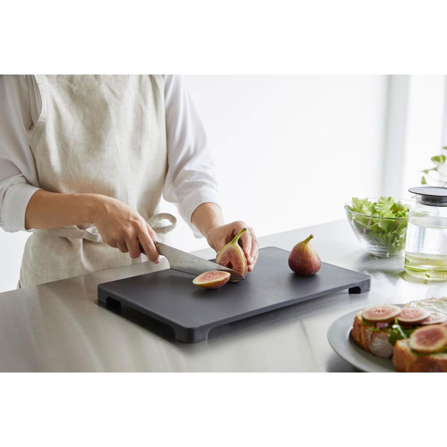 まな板 山崎実業 正規品 tower タワー 食洗機対応 マグネット抗菌まな板 カッティングボード  スクエア ブラック | tower | 05