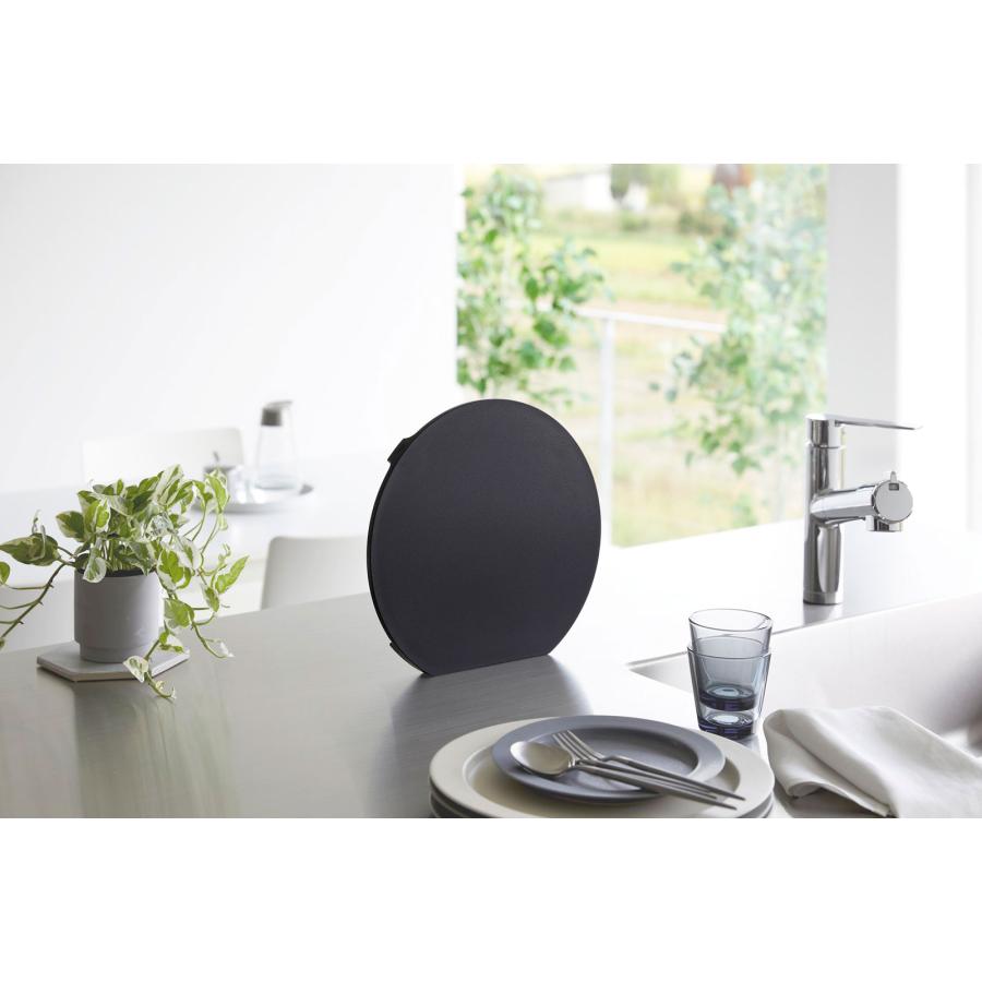 まな板 山崎実業 正規品 tower タワー 食洗機対応 マグネット抗菌まな板 カッティングボード  ラウンド ブラック | tower | 03