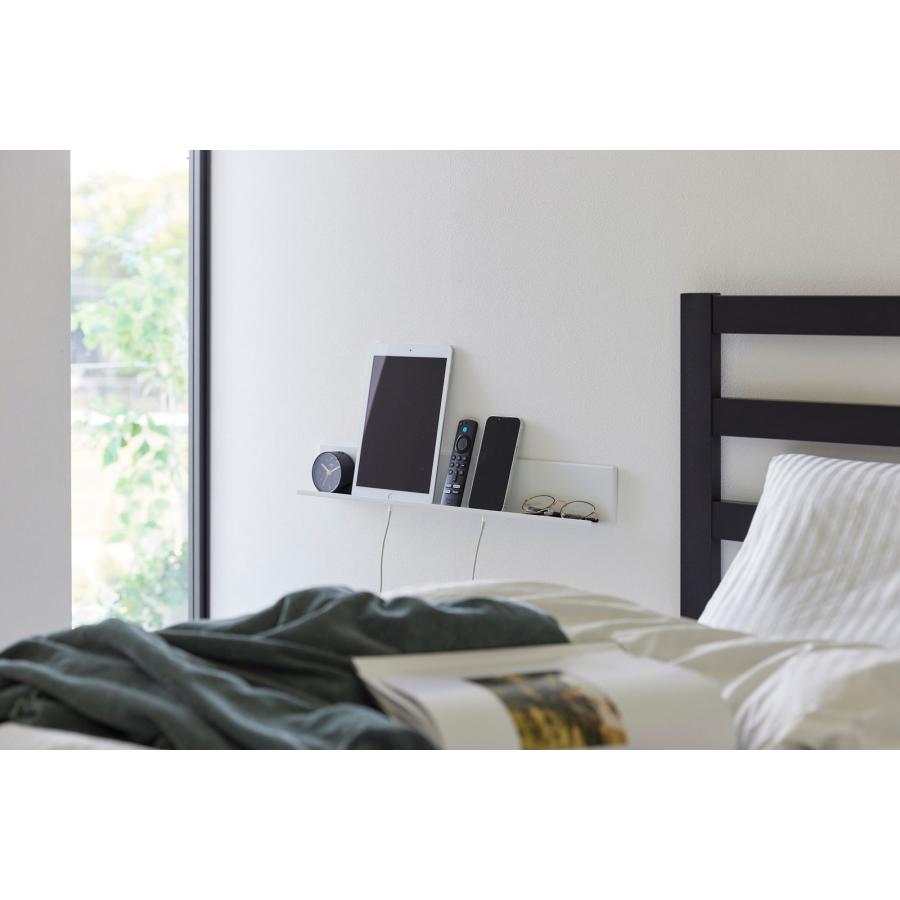 壁面収納 山崎実業 正規品 tower タワー 石こうボード壁対応タブレット＆ブック棚 飾り棚 ディスプレイ棚  ホワイト | tower | 05