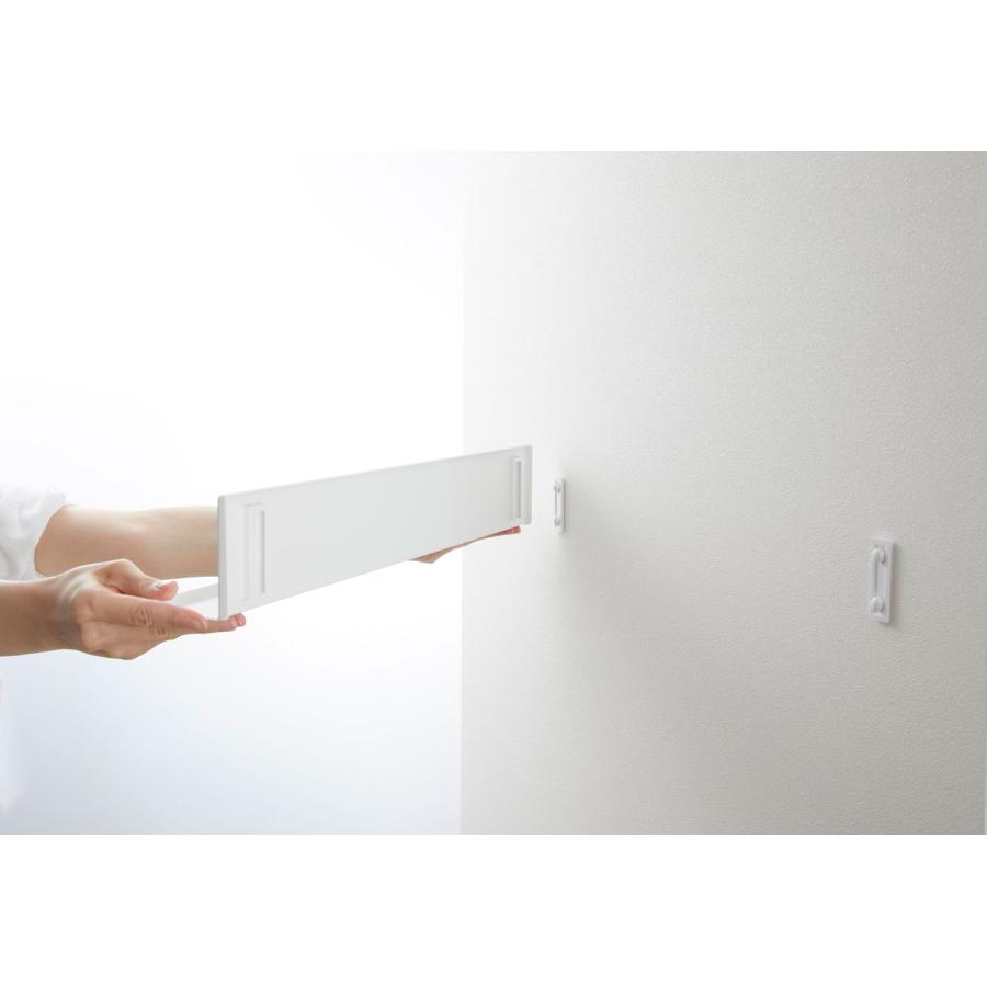 壁面収納 山崎実業 正規品 tower タワー 石こうボード壁対応タブレット＆ブック棚 飾り棚 ディスプレイ棚  ホワイト | tower | 07