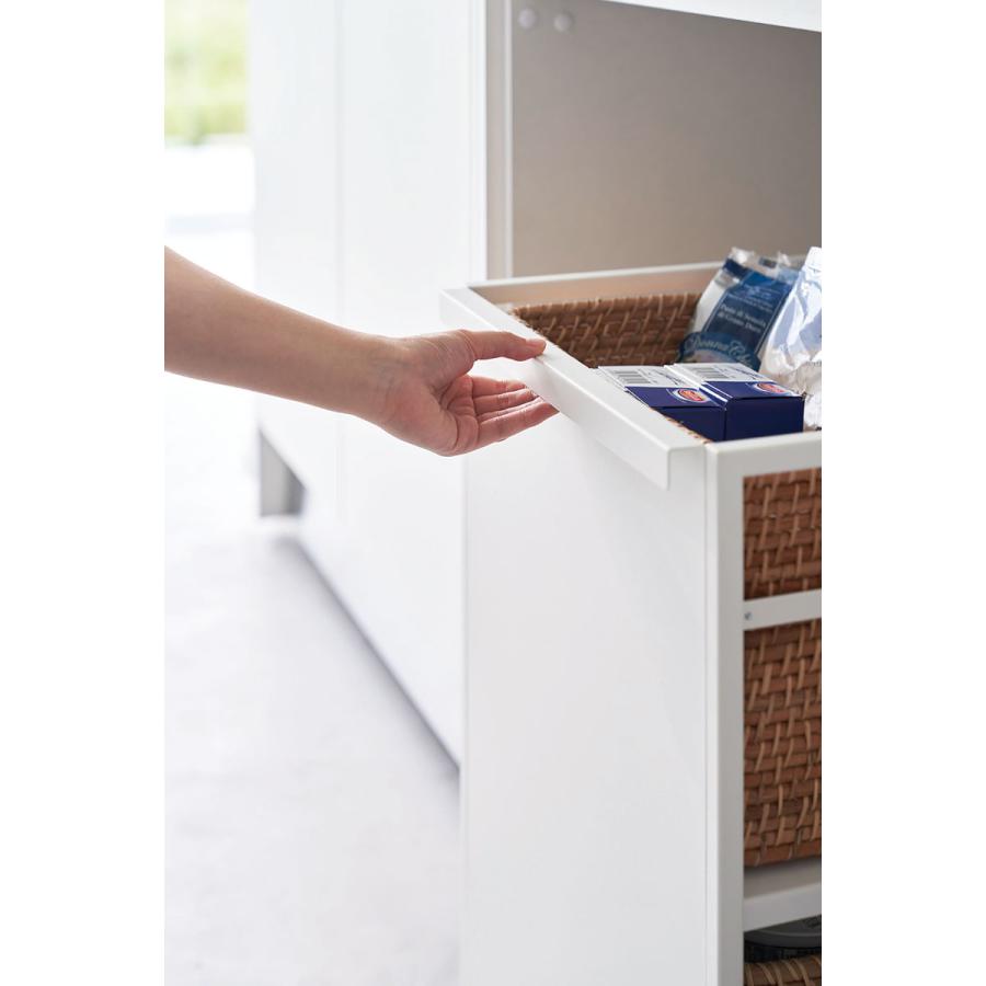 キャスター付きワゴン 山崎実業 正規品 tower タワー 目隠しワゴン キッチンワゴン  ホワイト | tower | 06