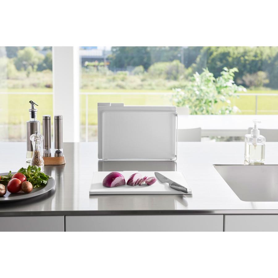 まな板 山崎実業 正規品 tower タワー 食洗機対応 抗菌まな板3枚セット カッティングボード  ホワイト | tower | 03