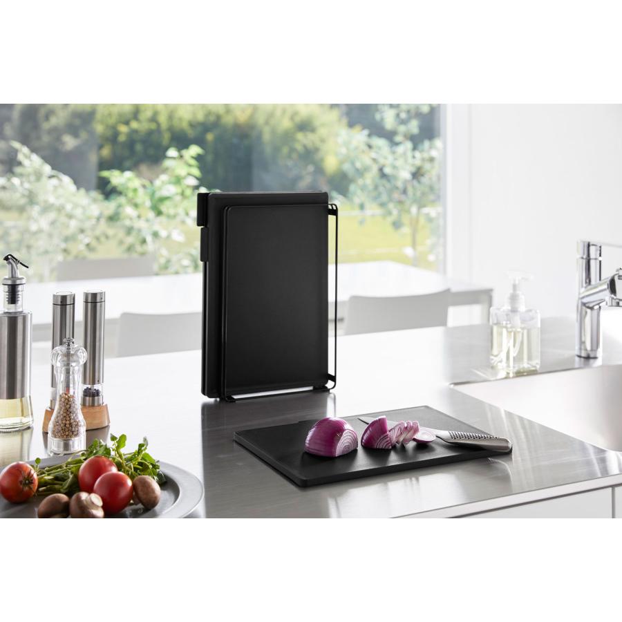 まな板 山崎実業 正規品 tower タワー 食洗機対応 抗菌まな板3枚セット カッティングボード  ブラック | tower | 02