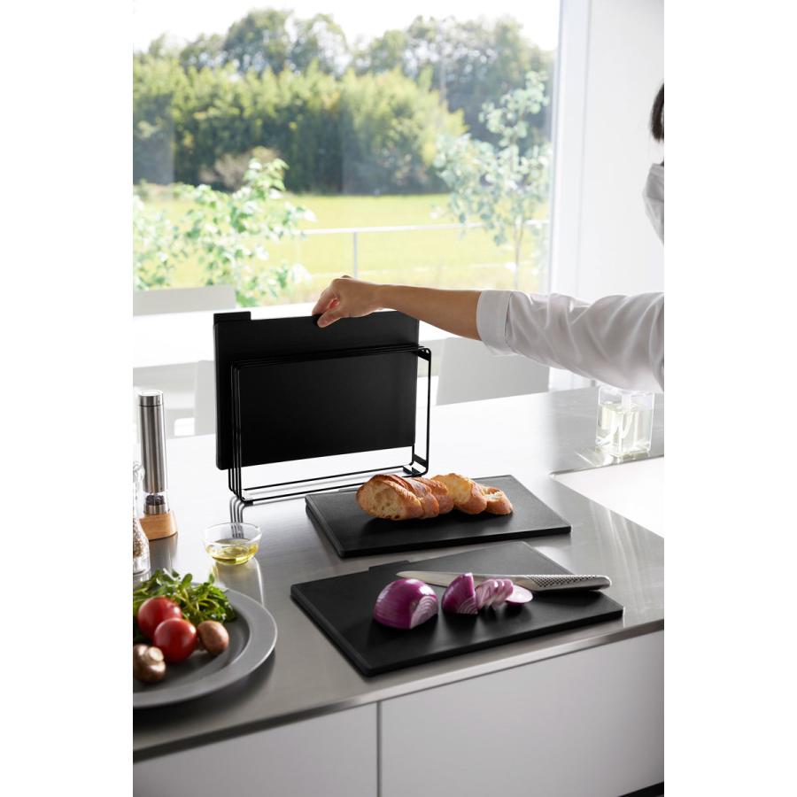 まな板 山崎実業 正規品 tower タワー 食洗機対応 抗菌まな板3枚セット カッティングボード  ブラック | tower | 05