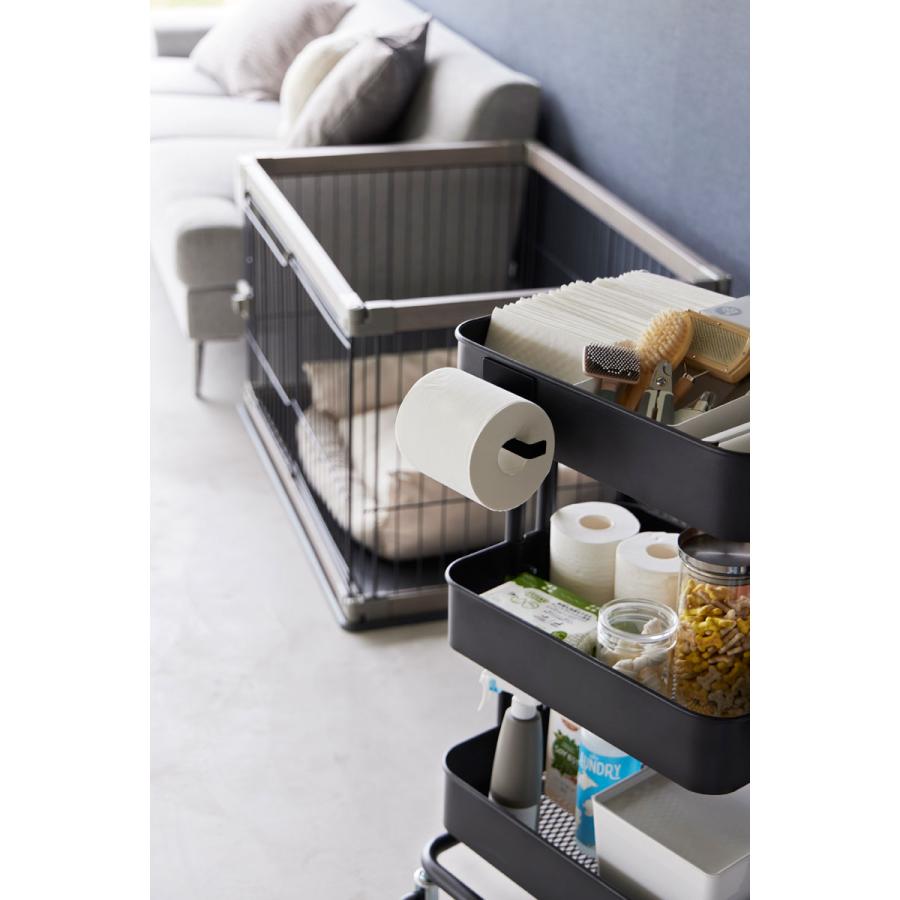 トイレットペーパーケース 山崎実業 正規品 nooks ヌークス マグネットトイレットペーパーホルダー トイレットペーパーホルダー  ブラック | 山崎実業 | 02