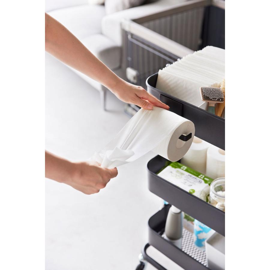 トイレットペーパーケース 山崎実業 正規品 nooks ヌークス マグネットトイレットペーパーホルダー トイレットペーパーホルダー  ブラック | 山崎実業 | 06