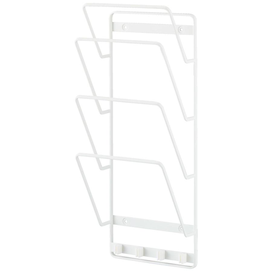 充電スタンド 山崎実業 正規品 tower タワー 石こうボード壁対応ウォールタブレットホルダー 4段 充電ステーション  ホワイト | tower | 01