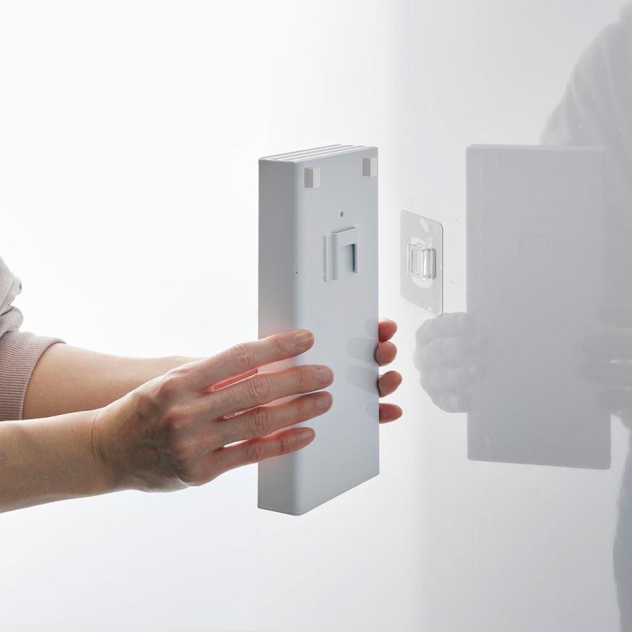 包丁スタンド 山崎実業 正規品 tower タワー フィルムフック包丁ホルダー 包丁ケース 包丁差し 収納ケース  ホワイト | tower | 07