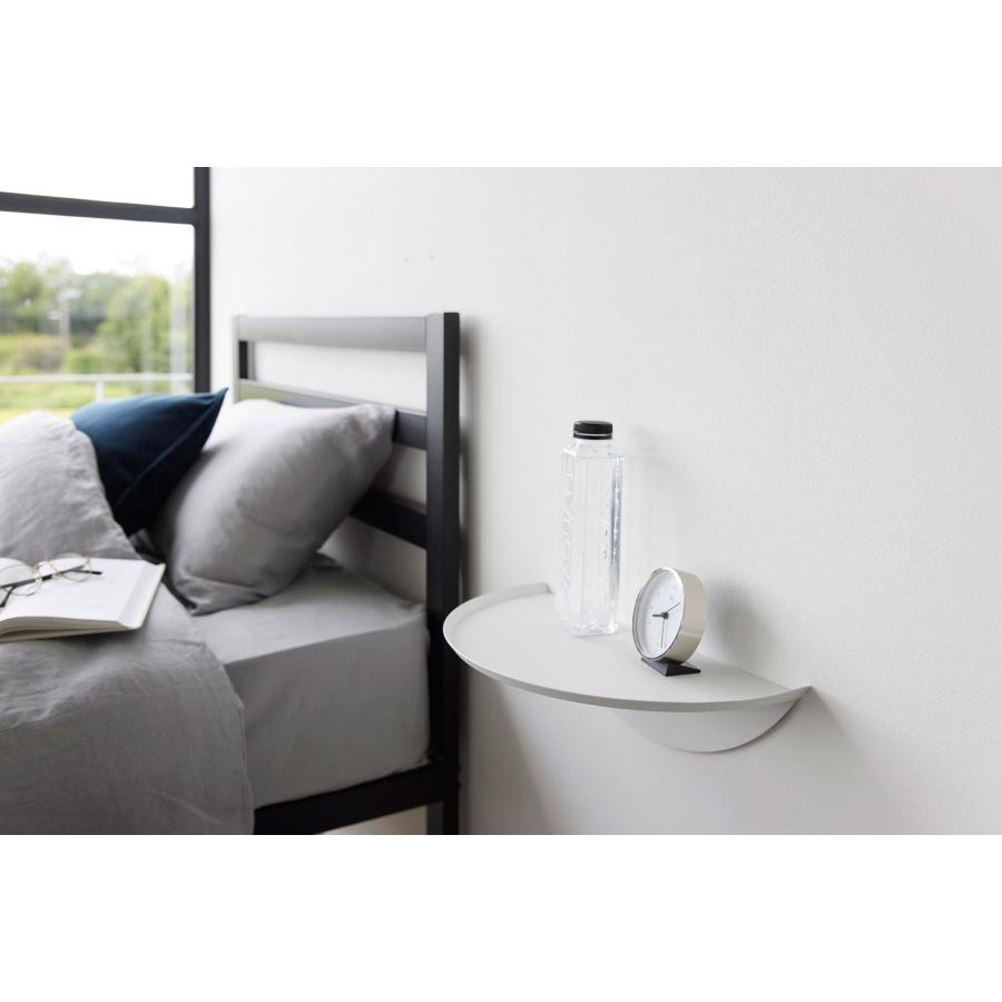 サイドテーブル 山崎実業 正規品 tower タワー ウォールサイドテーブル 石こうボード壁対応 コーヒーテーブル ナイトテーブル  ホワイト | tower | 02