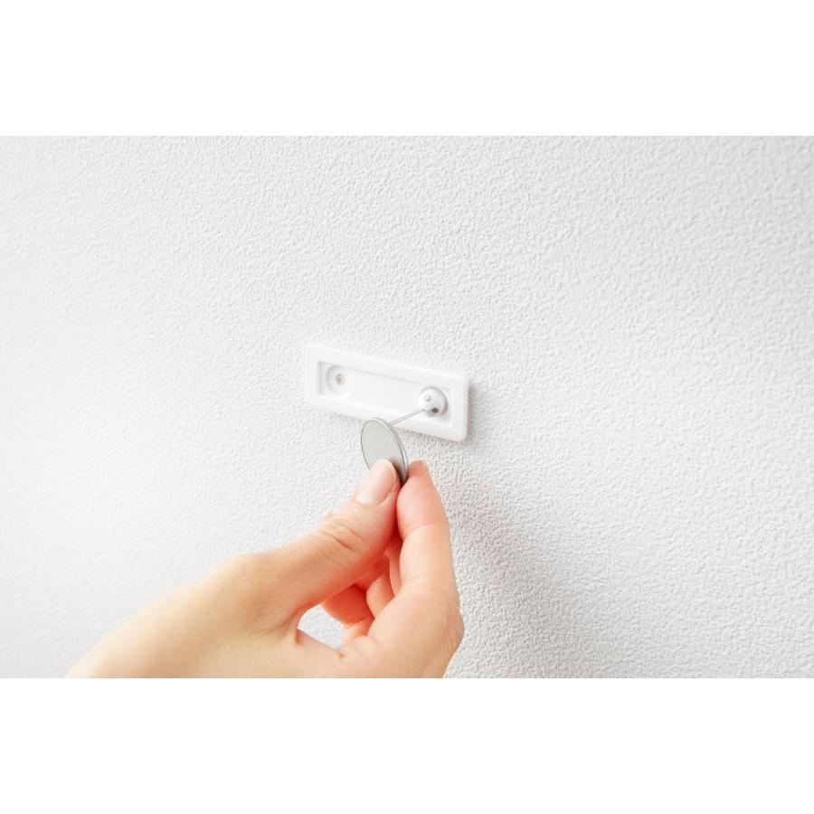 サイドテーブル 山崎実業 正規品 tower タワー ウォールサイドテーブル 石こうボード壁対応 コーヒーテーブル ナイトテーブル  ホワイト | tower | 06