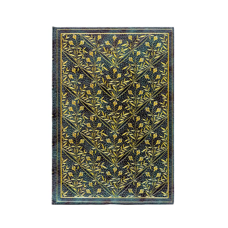 ノートブック 正規品 paperblanks ペーパーブランクス MIDI ハードカバー 罫線 高級ノート ミディ 野花の歌｜back｜02