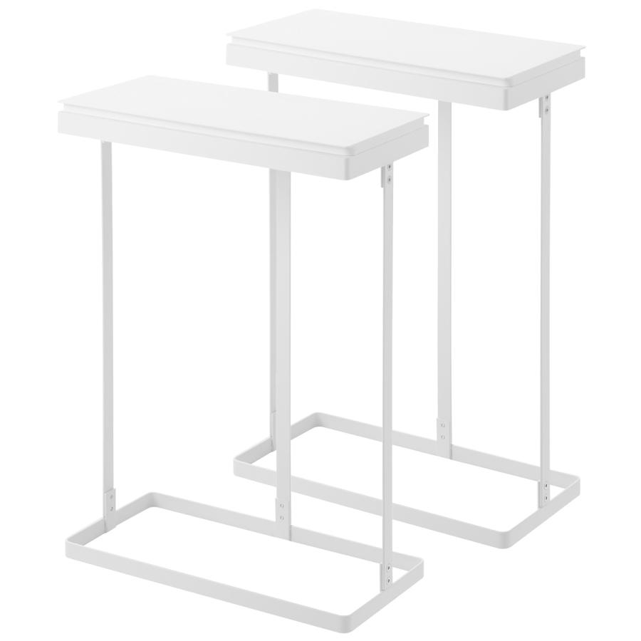 蓋付きゴミ箱 山崎実業 正規品 tower タワー スリム蓋付き分別ゴミ袋ホルダー 45L 横開き 2個組 キッチンゴミ箱 分別ゴミ箱  ホワイト | tower | 01