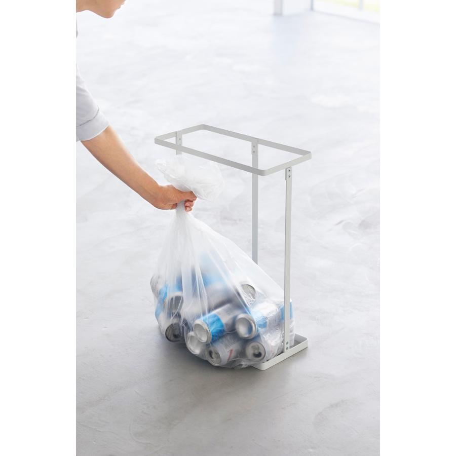 蓋付きゴミ箱 山崎実業 正規品 tower タワー スリム蓋付き分別ゴミ袋ホルダー 45L 横開き キッチンゴミ箱 分別ゴミ箱  ホワイト | tower | 07