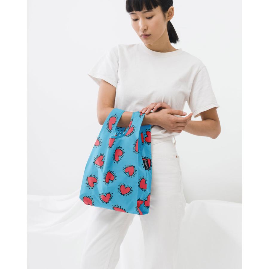 エコバッグ バグー BAGGU バグゥ 2024新作夏 ベビーバグゥ ベビーバグー キース・ヘリング 折りたたみ BABY BAGGU KEITH HARING HEARTS ハート｜back｜02