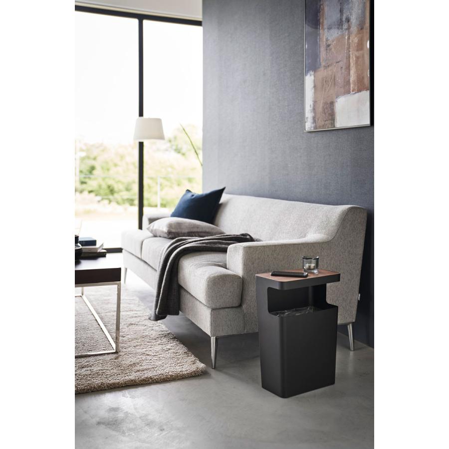 ゴミ箱 山崎実業 正規品 RIN リン 天板付きトラッシュカン 角型 ダストボックス ごみ箱  ブラウン |  | 02