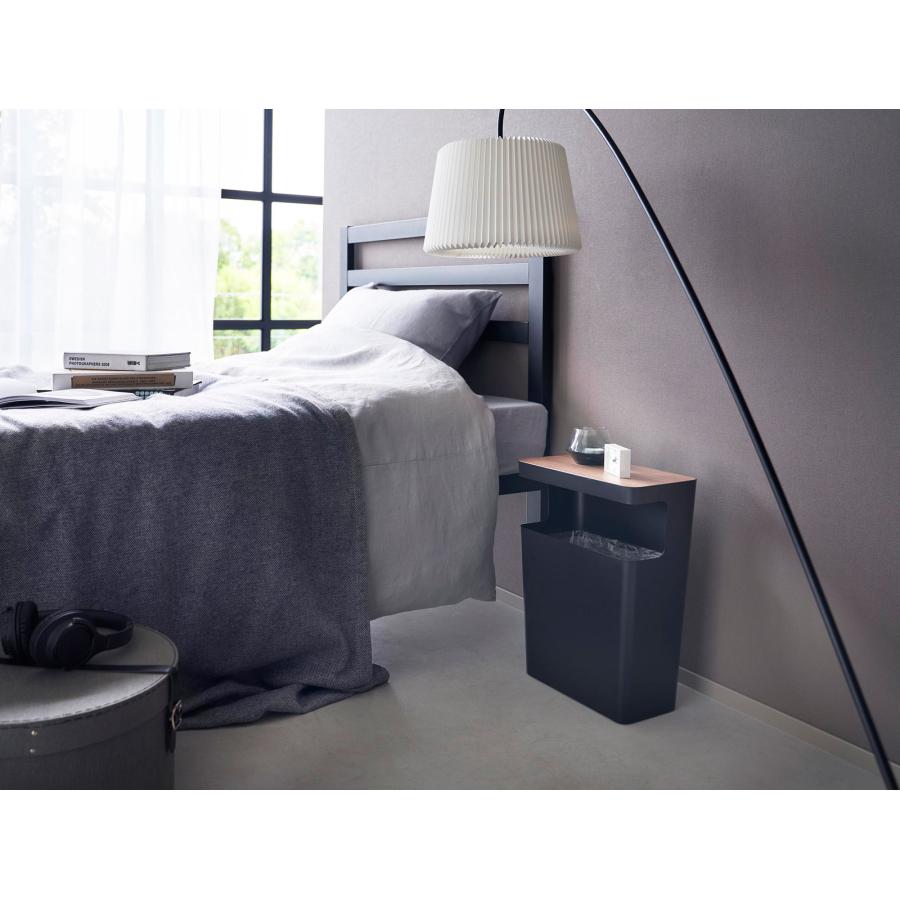 ゴミ箱 山崎実業 正規品 RIN リン 天板付きトラッシュカン 角型 ダストボックス ごみ箱  ブラウン |  | 03