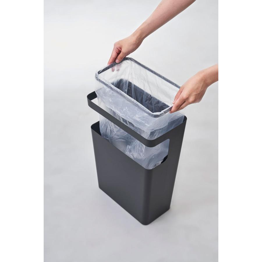 ゴミ箱 山崎実業 正規品 RIN リン 天板付きトラッシュカン 角型 ダストボックス ごみ箱  ブラウン |  | 06