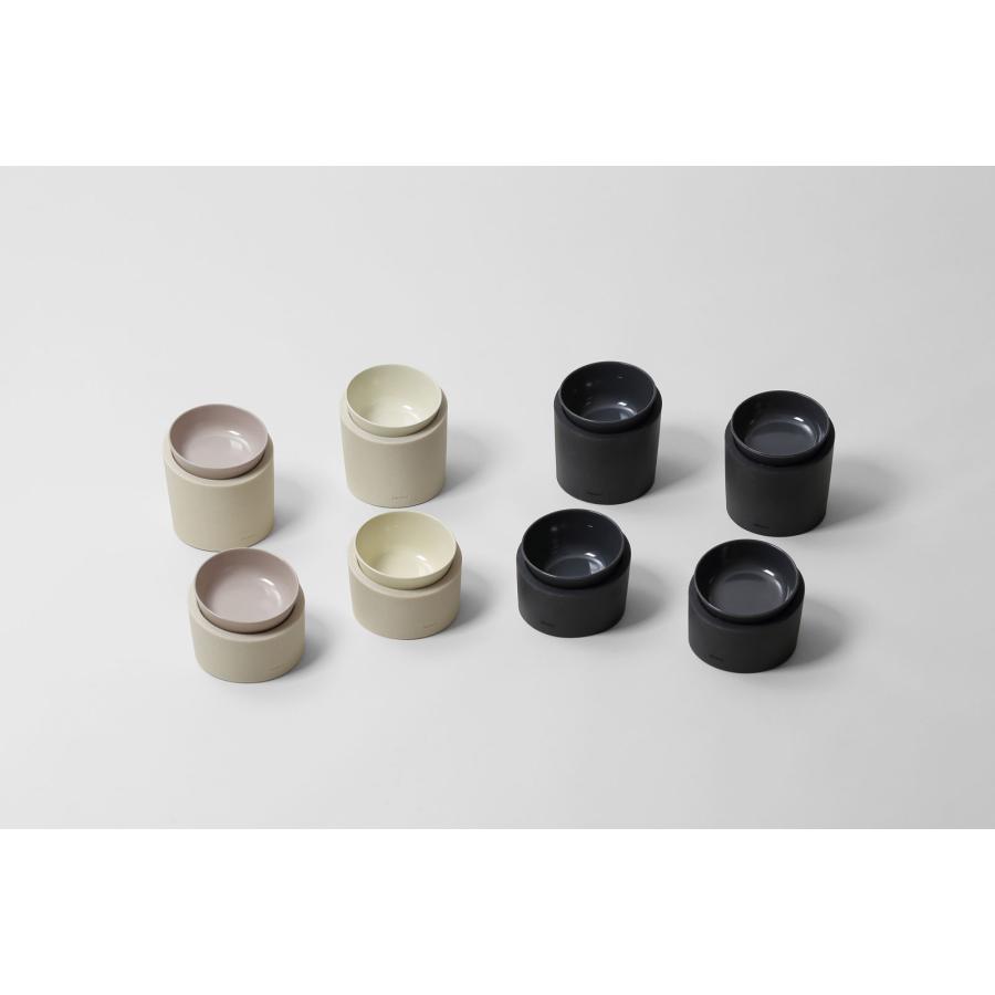 閉店セール｜ペットフードボウル ideaco イデアコ ペット用食器 ペットフィーダー Food bowl Low ストーンサンドブラック/チャコール |  | 08