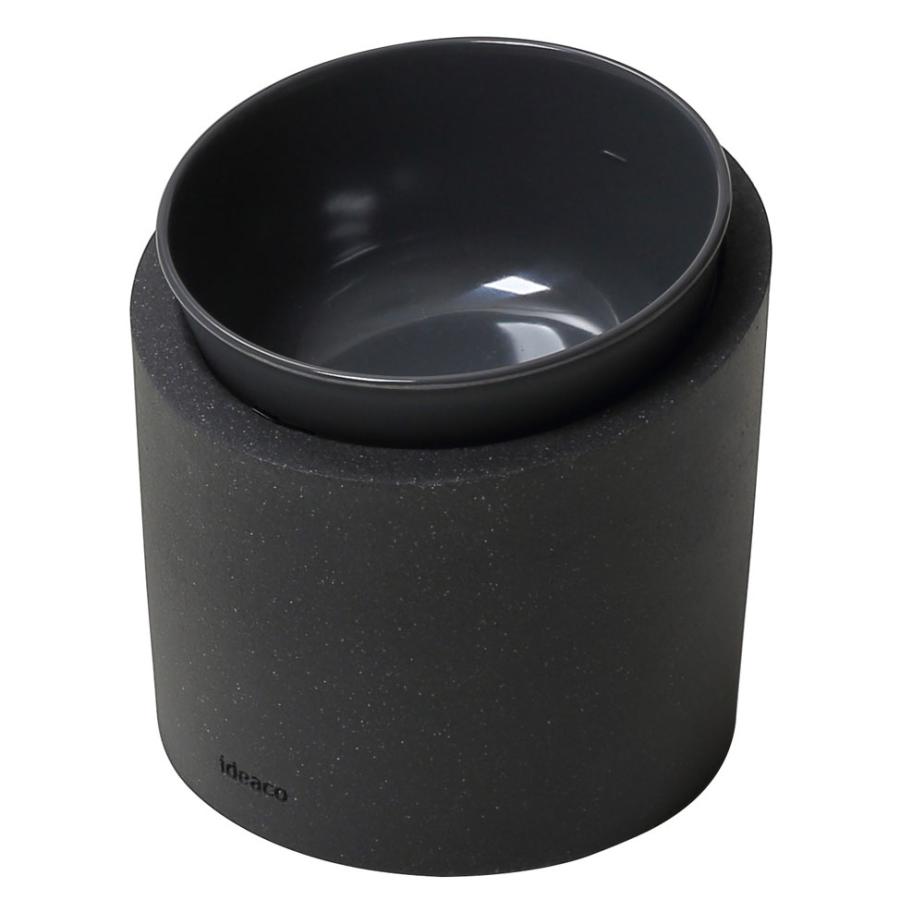 閉店セール｜ウォーターボウル ideaco イデアコ ペット用食器 ペットフィーダー Water bowl High ストーンサンドブラック/チャコール | 