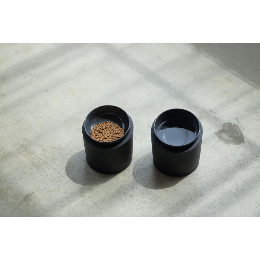 閉店セール｜ウォーターボウル ideaco イデアコ ペット用食器 ペットフィーダー Water bowl High ストーンサンドブラック/チャコール |  | 01
