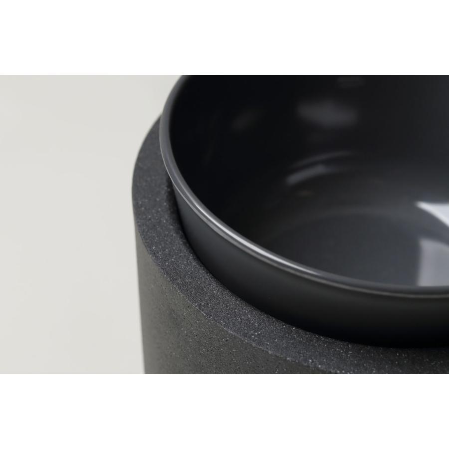 閉店セール｜ウォーターボウル ideaco イデアコ ペット用食器 ペットフィーダー Water bowl High ストーンサンドブラック/チャコール |  | 02