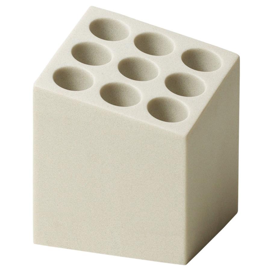 傘立て 正規品 ideaco イデアコ 9本挿し傘立て キューブ ストーンサンドカラー 石調 傘たて 傘スタンド Umbrella Stand CUBE ストーンサンドホワイト | 