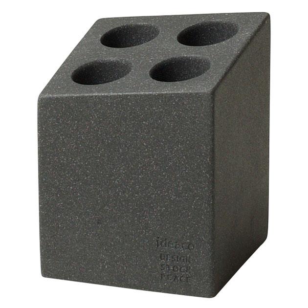 傘立て 正規品 ideaco イデアコ ミニマル傘立て ミニキューブ ストーンサンドカラー 石調 傘たて 傘スタンド Umbrella Stand mini cube ストーンサンドブラック | 