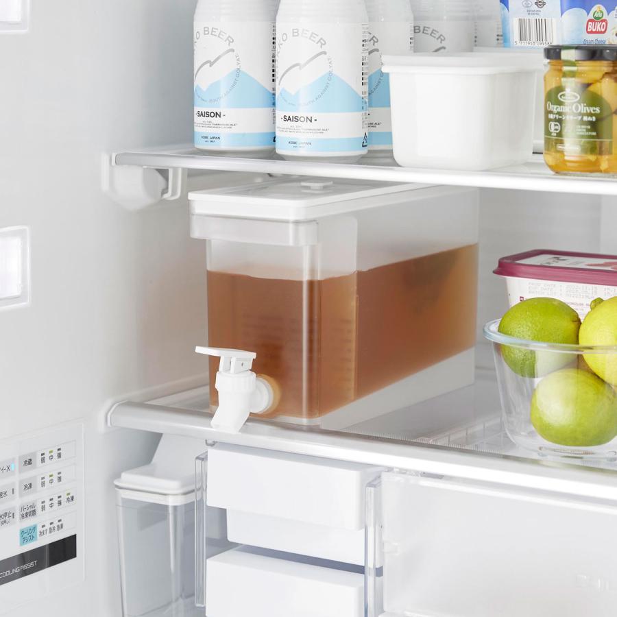 ドリンクサーバー 山崎実業 正規品 tower タワー 冷蔵庫ドリンクサーバー 2.8L ドリンクディスペンサー  ホワイト | tower