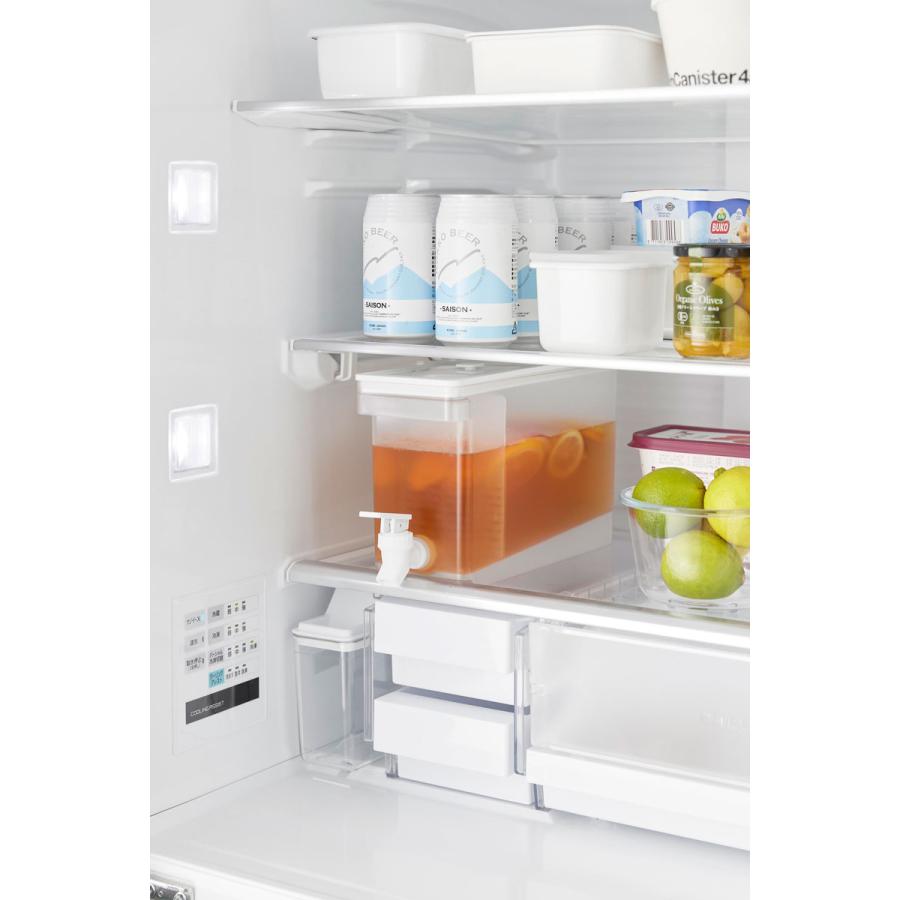 ドリンクサーバー 山崎実業 正規品 tower タワー 冷蔵庫ドリンクサーバー 2.8L ドリンクディスペンサー  ホワイト | tower | 02