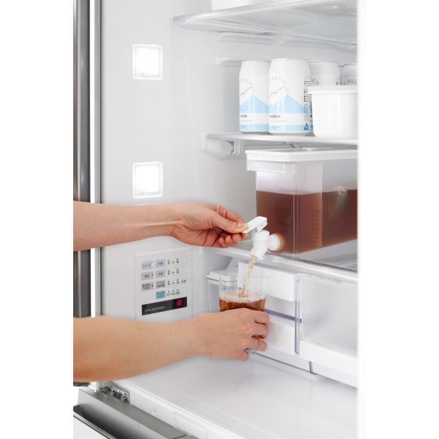 ドリンクサーバー 山崎実業 正規品 tower タワー 冷蔵庫ドリンクサーバー 2.8L ドリンクディスペンサー  ホワイト | tower | 03