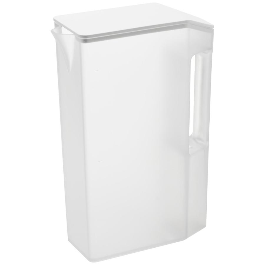 冷水筒 山崎実業 正規品 tower タワー ハンドル付きスリム冷水筒 2L 茶ポット 麦茶ポット  ホワイト | tower | 01