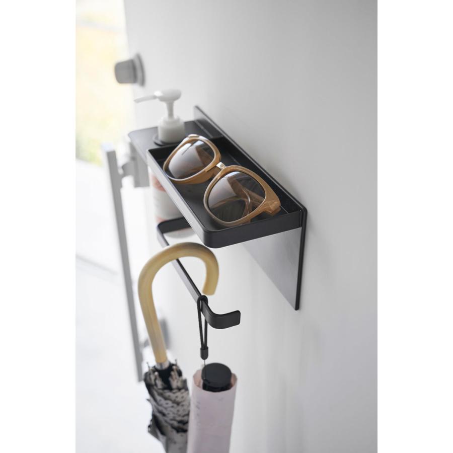 収納トレー 山崎実業 正規品 tower タワー マグネットUV対策用品収納ホルダー 浮かせる収納 壁掛けトレー  ブラック | tower | 05